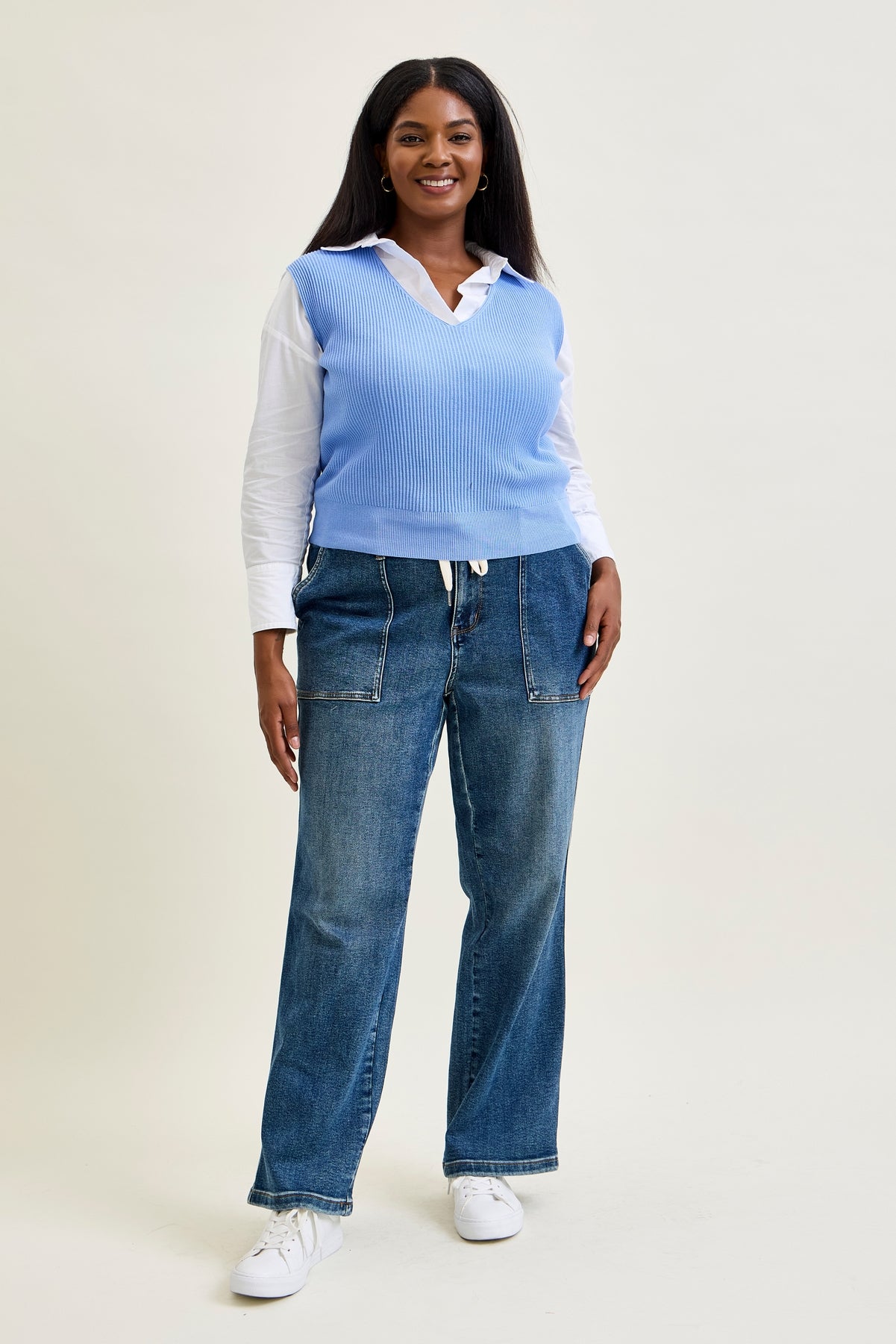 Blair High Rise Drawstring Wide Leg - PLUS