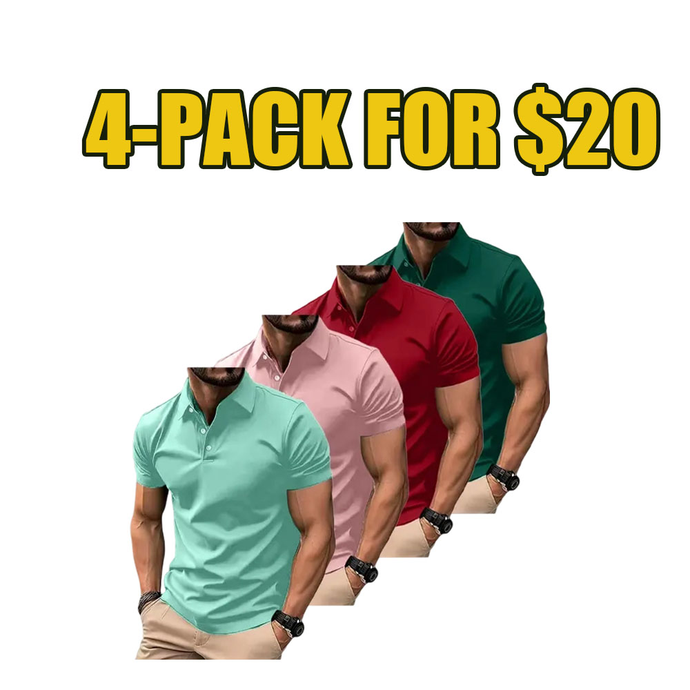 Essential Comfort Polo Shirt 8-Pack