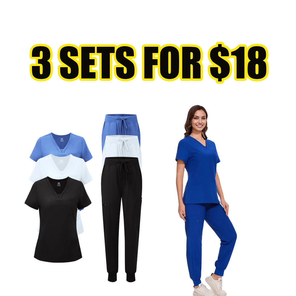 Everyday Comfort V-Neck Scrub & Cargo Workwear Set
