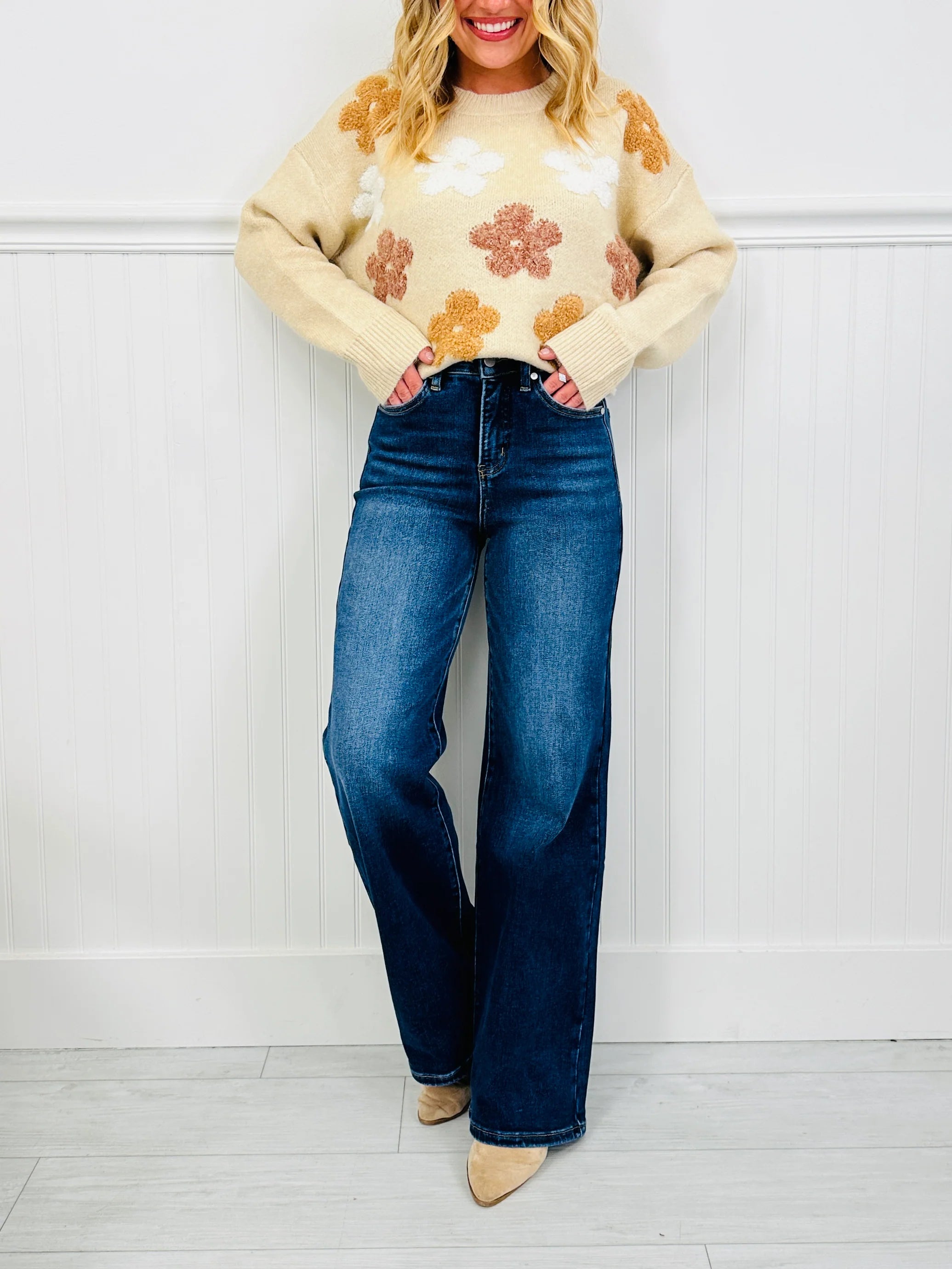 Made For You Wide Leg Jeans in Multiple Inseams