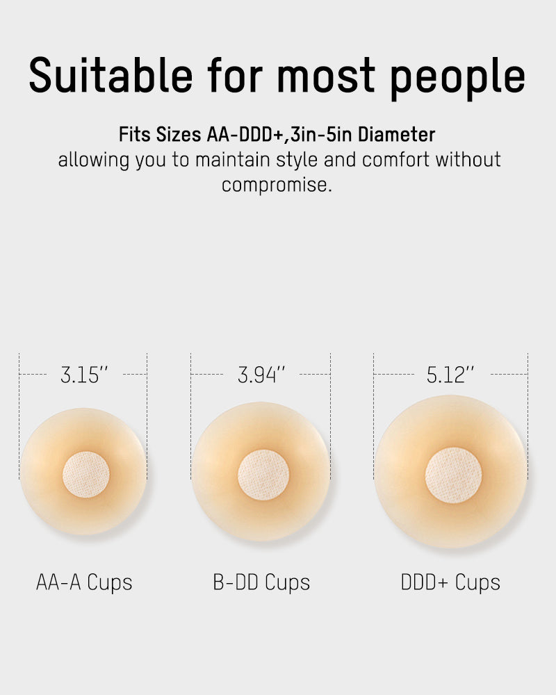 Seamless Non-Adhesive Nip Covers(2 Pairs)