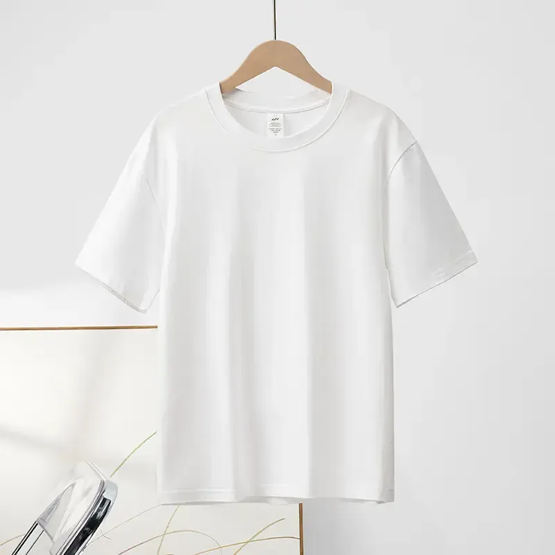 Heavyweight Tshirt 230G 100% Cotton Solid Color Unisex Loose Fit Fade Proof Versatile Everyday Wear