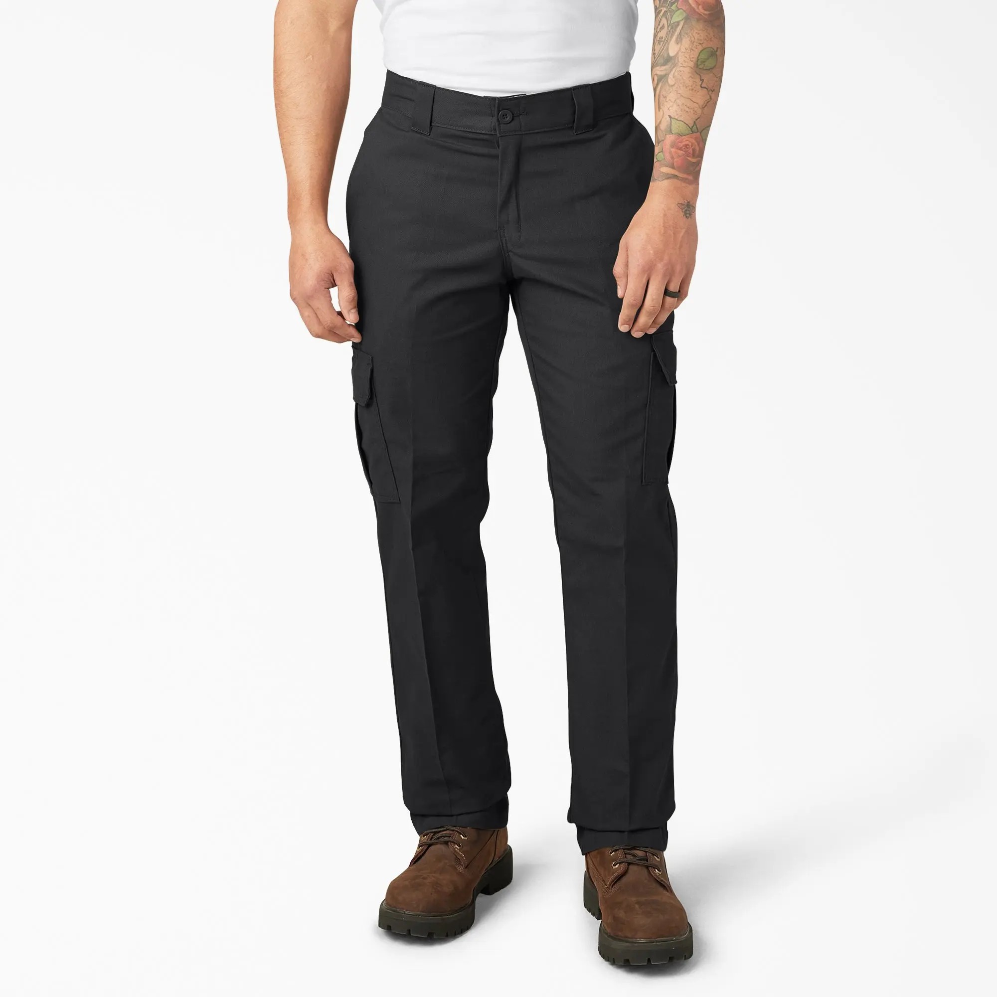 Men's FLEX Work Pants, Comfortable & Flexible, Straight Leg Versatile, Expandable Cargo Pockets