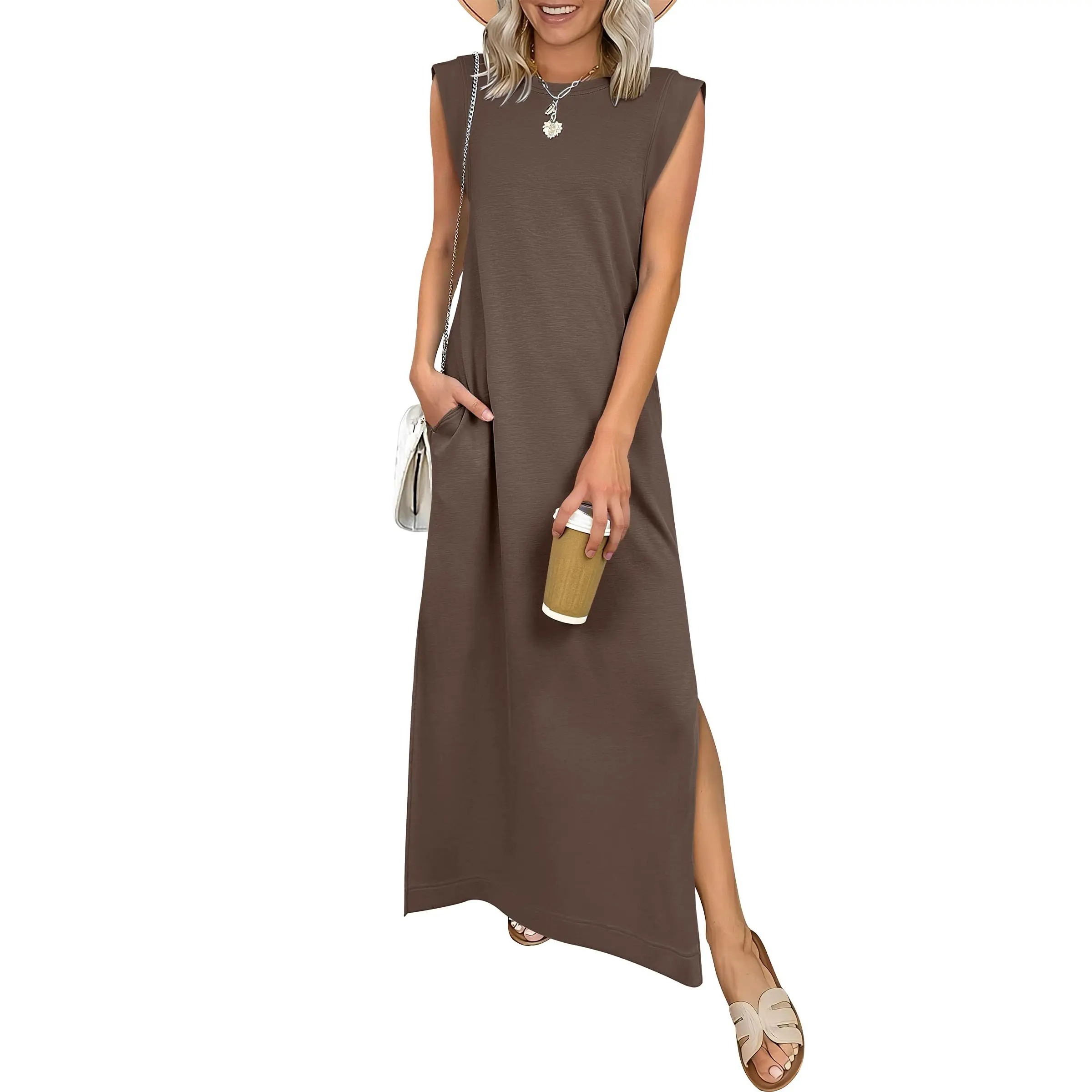 Women's Summer Casual Sleeveless Maxi Dress