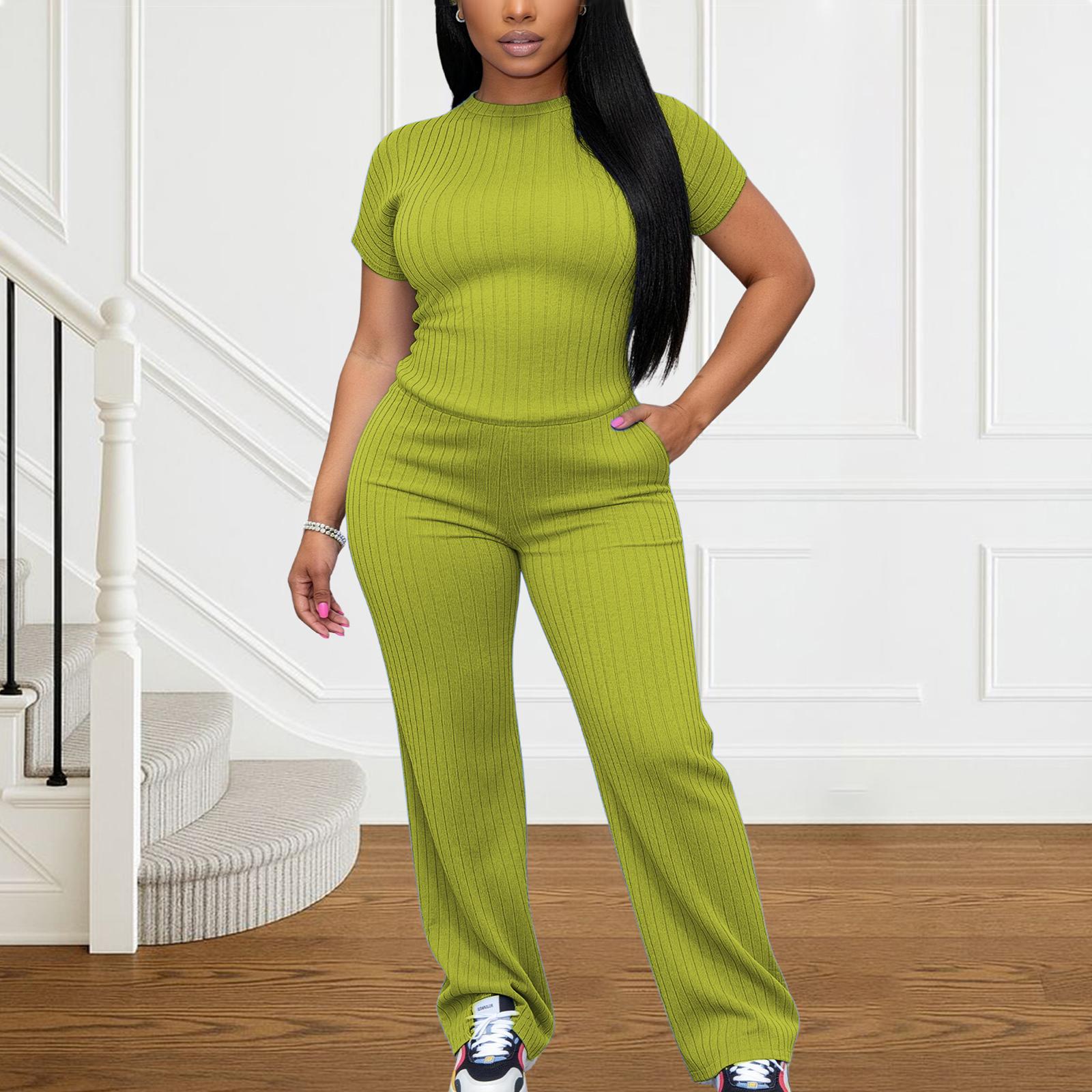 Women's Four-Season Rib-Knit Set