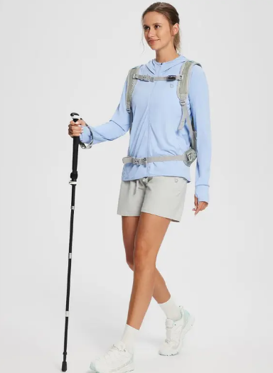 Women's UPF50+ Hoodie Sun Protection Shirts Lightweight Breathable SPF Jacket UV Summer Outdoor Hiking Gardening Fishing