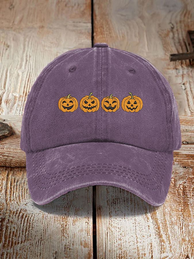 Unisex Halloween Pumpkin  Print Hat