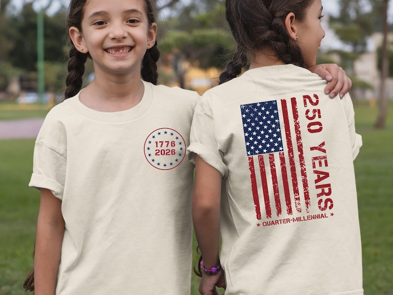 Kids USA 250th Anniversary Shirt, Distressed American Flag Tee, Patriotic Toddler Apparel