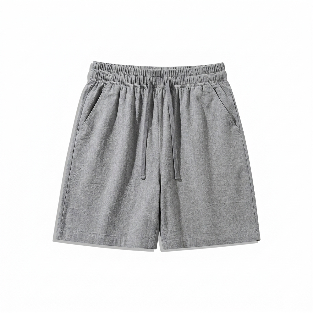 Unisex Cotton Linen Beach Shorts