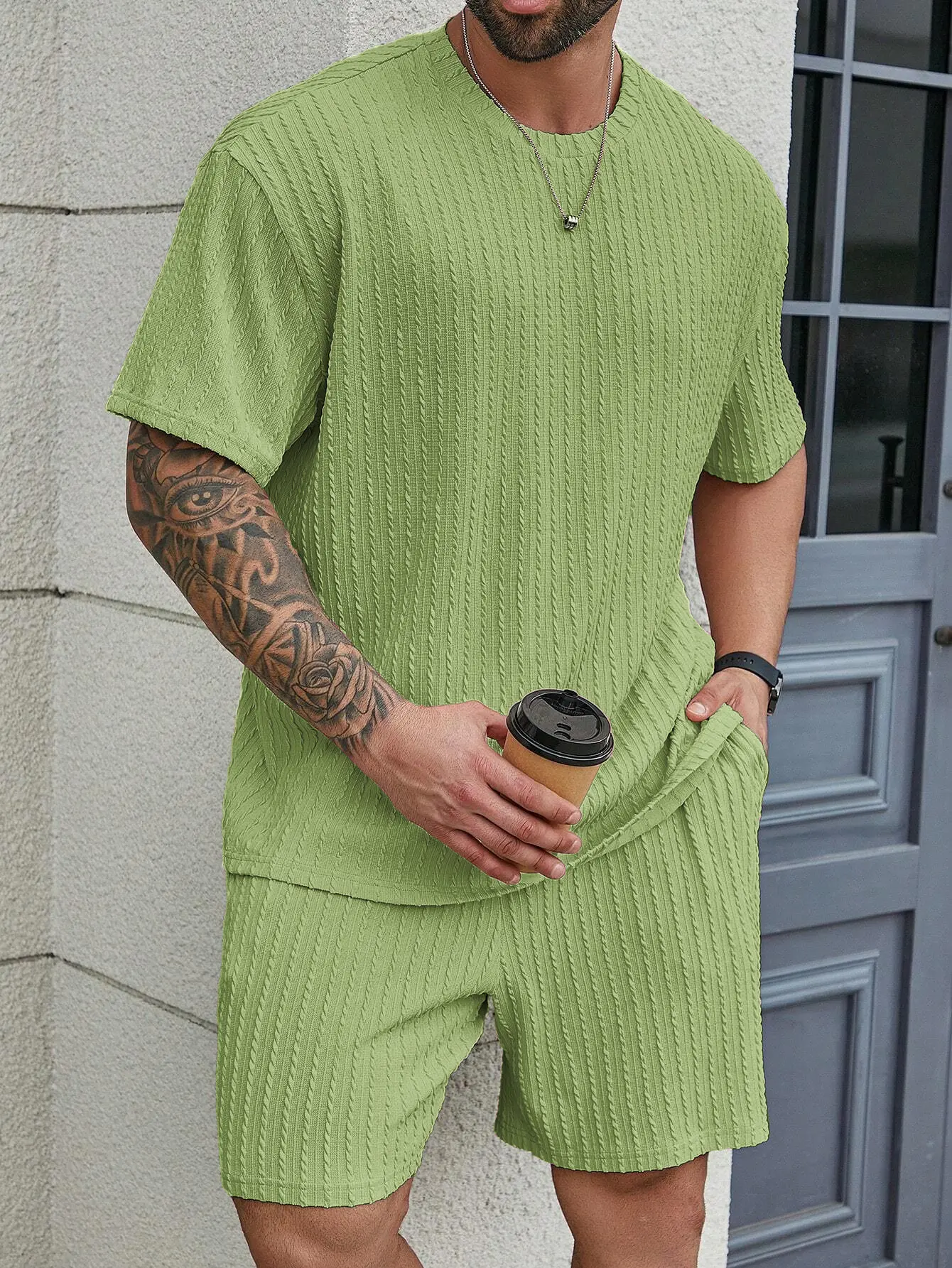 🌴 Men's Relaxed 2-Piece Casual Lounge Set