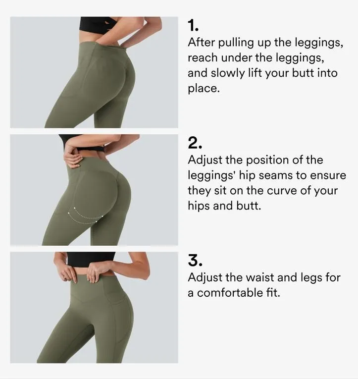 Women's High-Waist Shapewear Leggings With Pockets