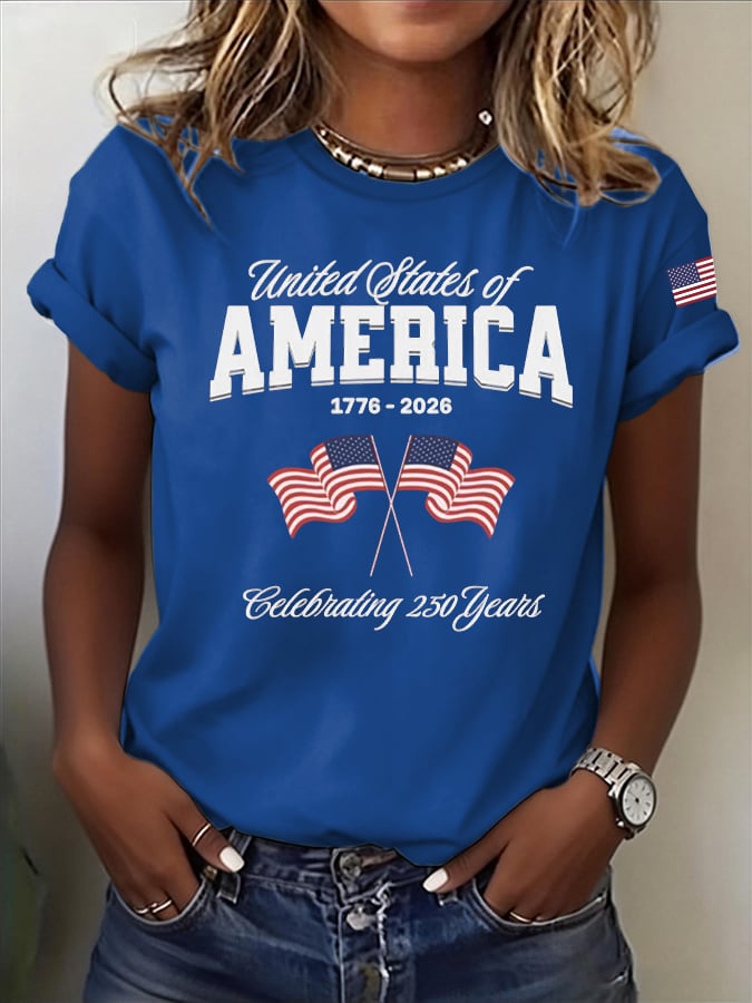 Women's Casual Printed Short-Sleeve T-Shirt