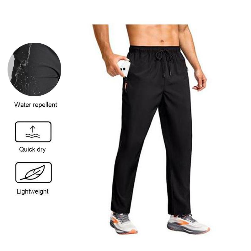 Men's Water-Repellent Quick-Dry Zipper Pocket Joggers