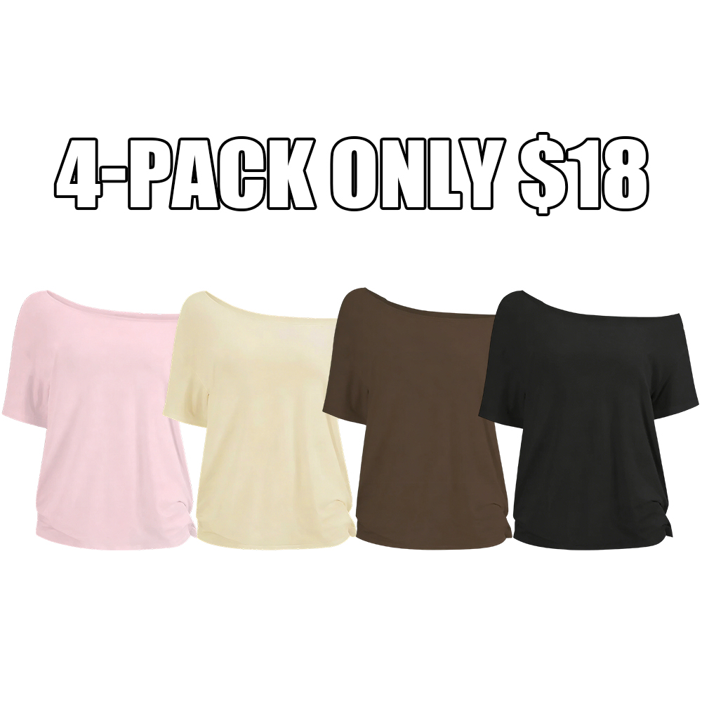 Casual basic short-sleeved T-shirt