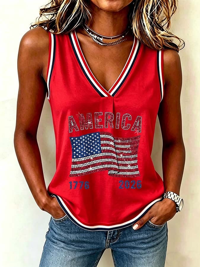 Women's 1776–2026 U.S. 250th Anniversary Commemorative Printed Vest