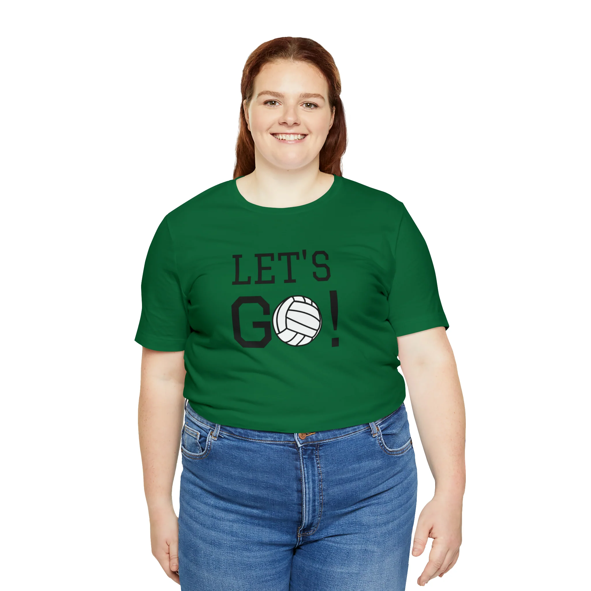 Let's Go! Volleyball Unisex Jersey Short Sleeve Tee