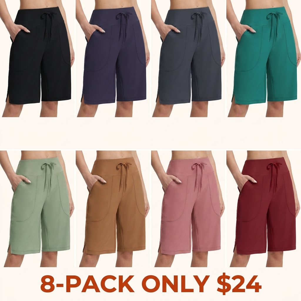 Women's Long Swim Shorts – With Lining and Pockets