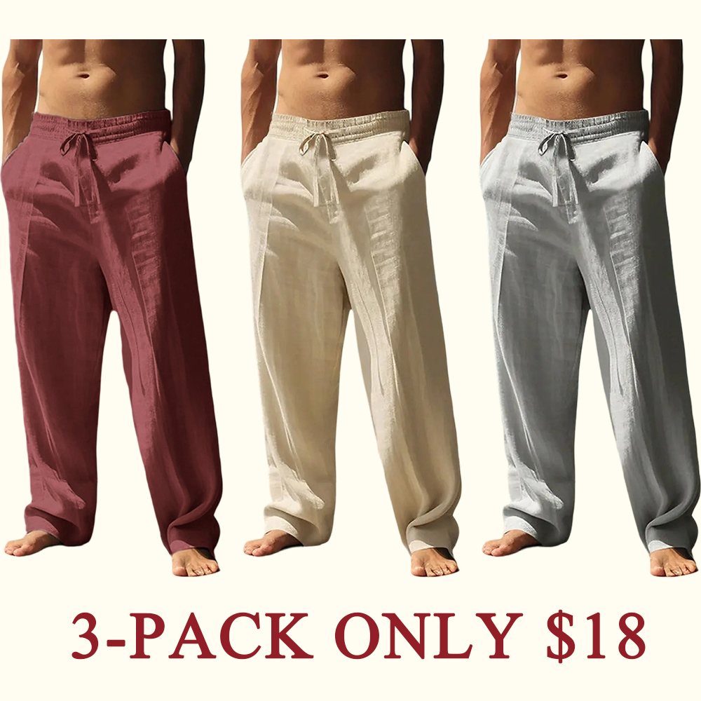 Men's Straight-Leg Casual Pants🍃