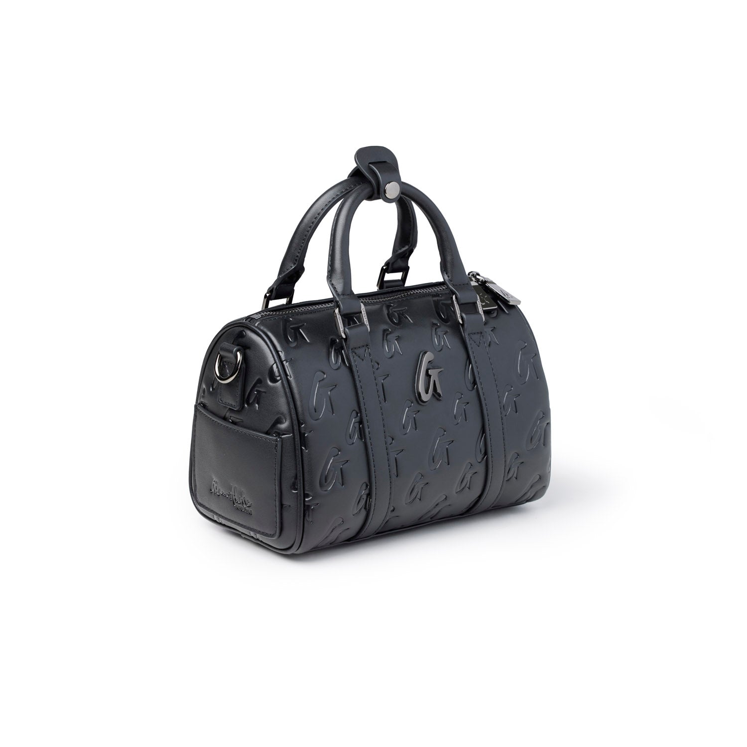 MINI MONOGRAM GAL BOSTON BAG - BLACK