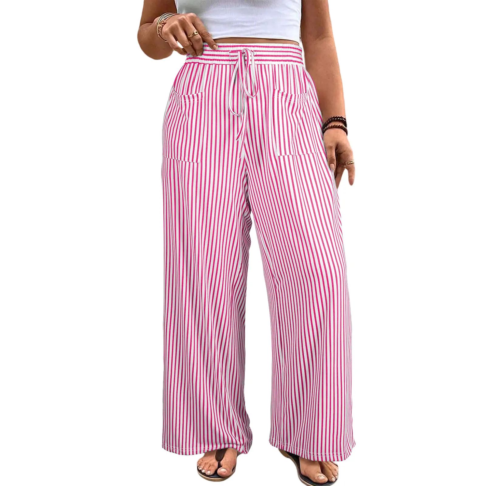 🔥LAST DAY SALE 90% OFF💕Striped Wide-Leg Palazzo Pants