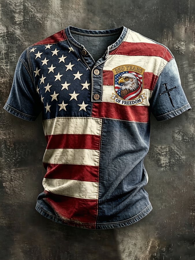 Men's 250th Anniversary Short-Sleeve Printed Polo Shirt