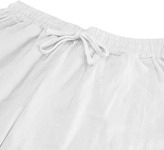 Men’s casual long pants with a loose drawstring waist; lightweight polyester fabric; classic straight leg design; breathable and comfortable; suitable for everyday wear, outdoor travel, vacations, and weekend leisure.