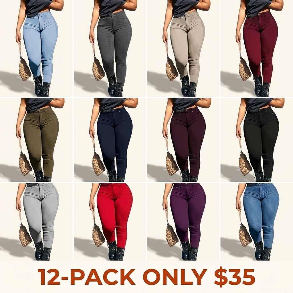 Women's Button-Fly Leggings (with Pockets)