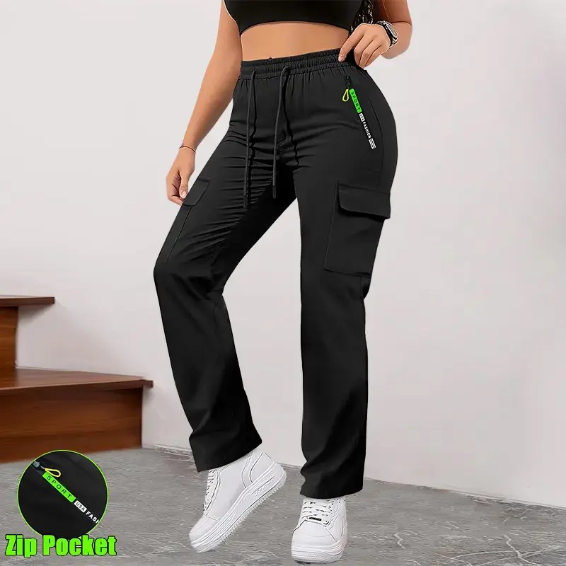 Women’s cargo pants with multiple pockets