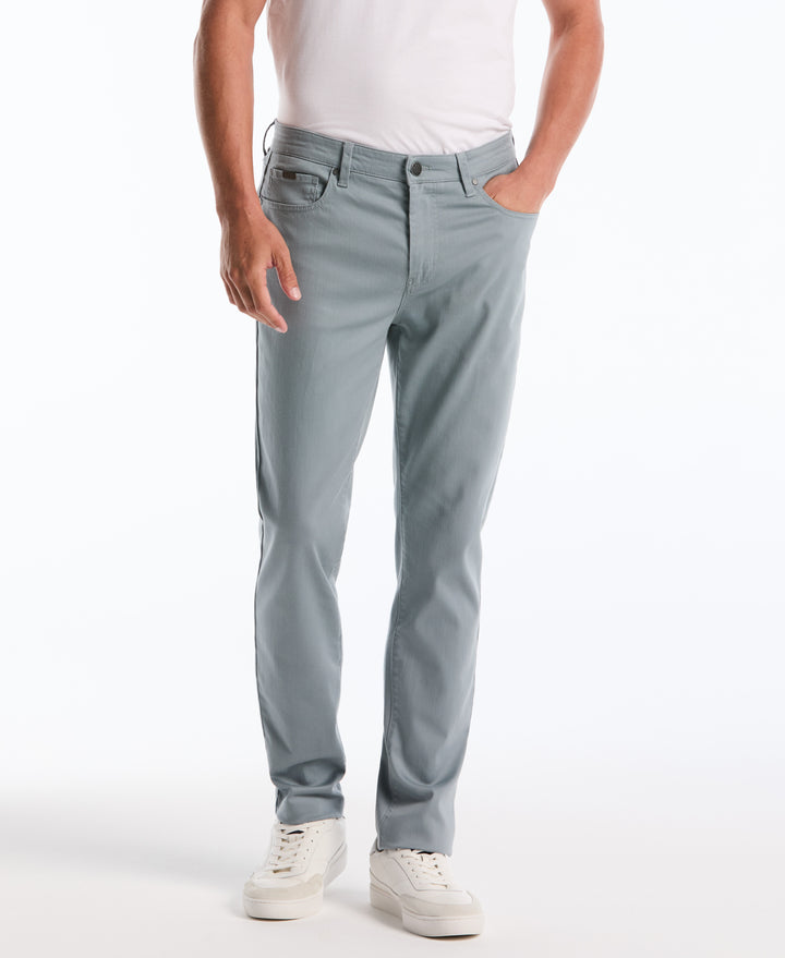 🔥 Limited-Time 7-Piece Set – 5-Pocket Slim-Fit Dobby Pants with Hemmed Cuffs