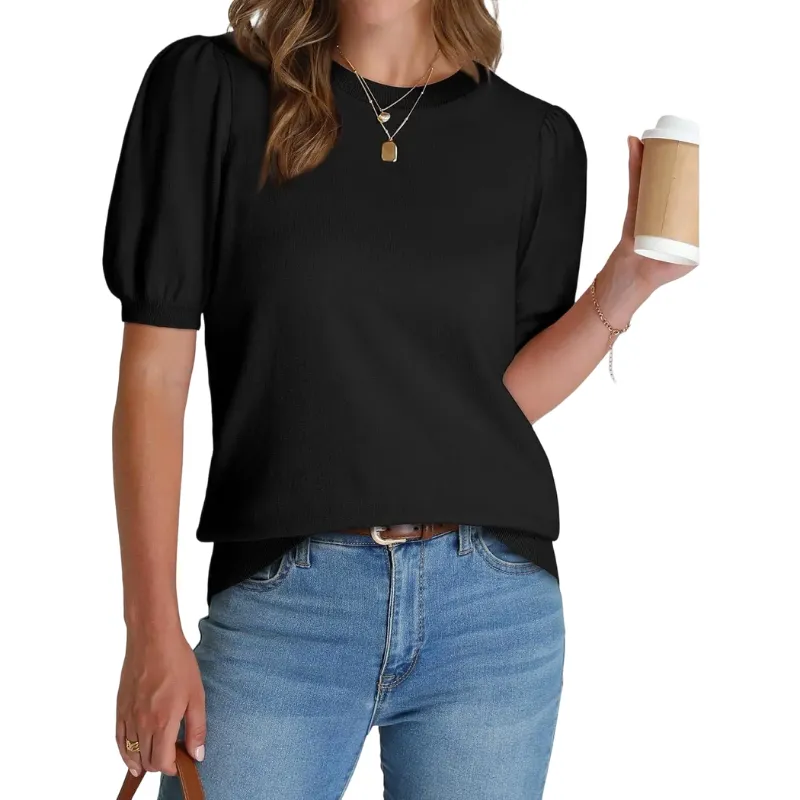 Women's Puff Sleeve Knit Sweater(New Arrivals)