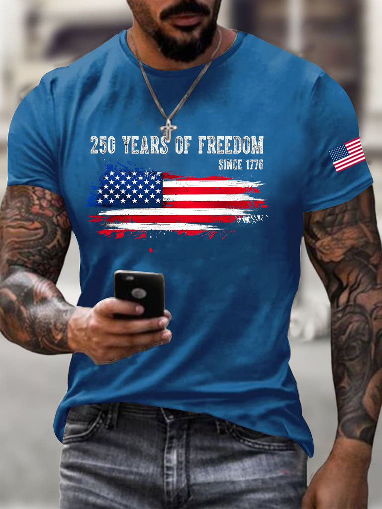 Men'S United States of America 1776-2026 American Flag T-Shirt