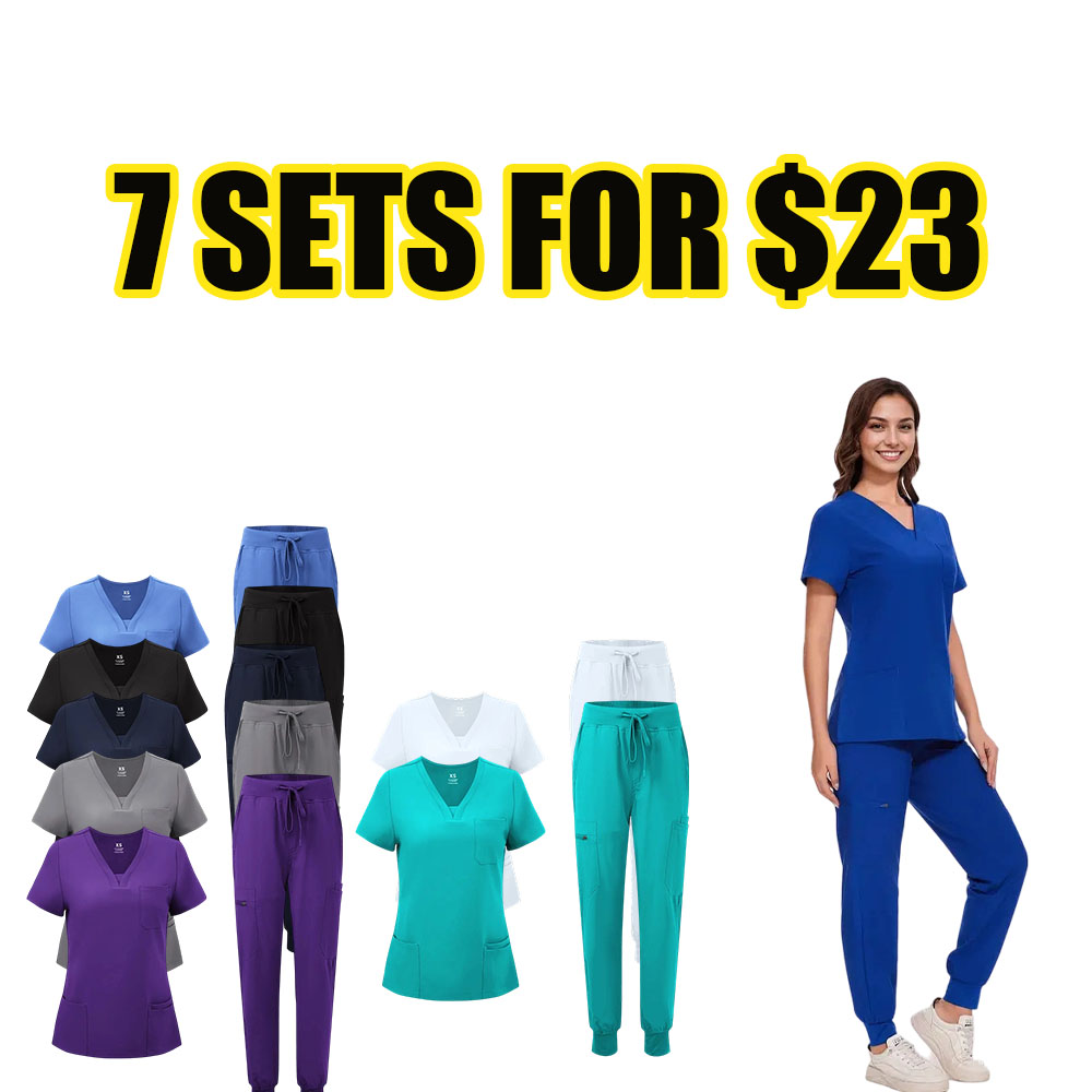 Everyday Comfort V-Neck Scrub & Cargo Workwear Set