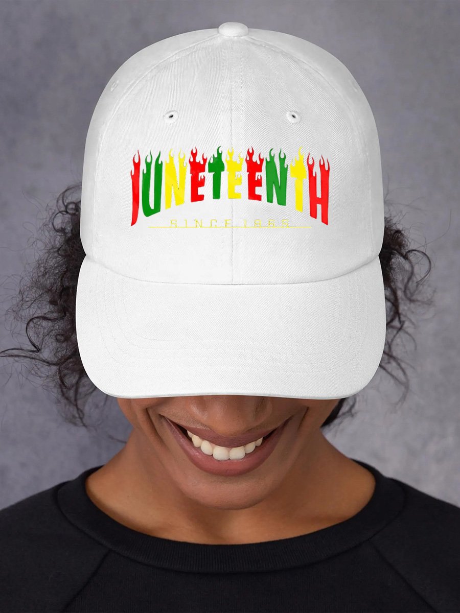 ✊🏾Black-Owned✊🏾Unisex Juneteenth Since 1865 Print Baseball Cap