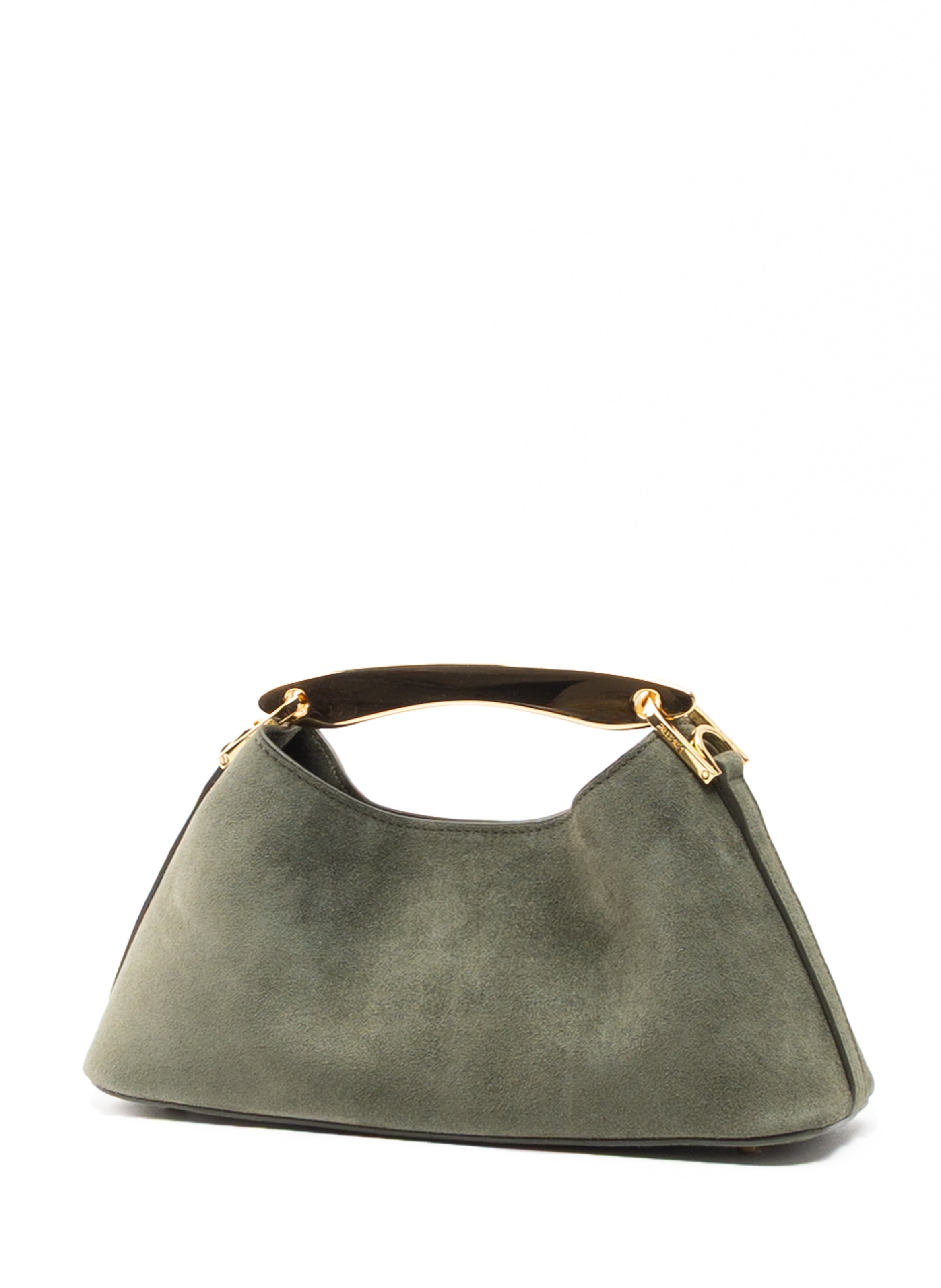 Mini Boomerang Suede Khaki Clearance Sale 85%OFF