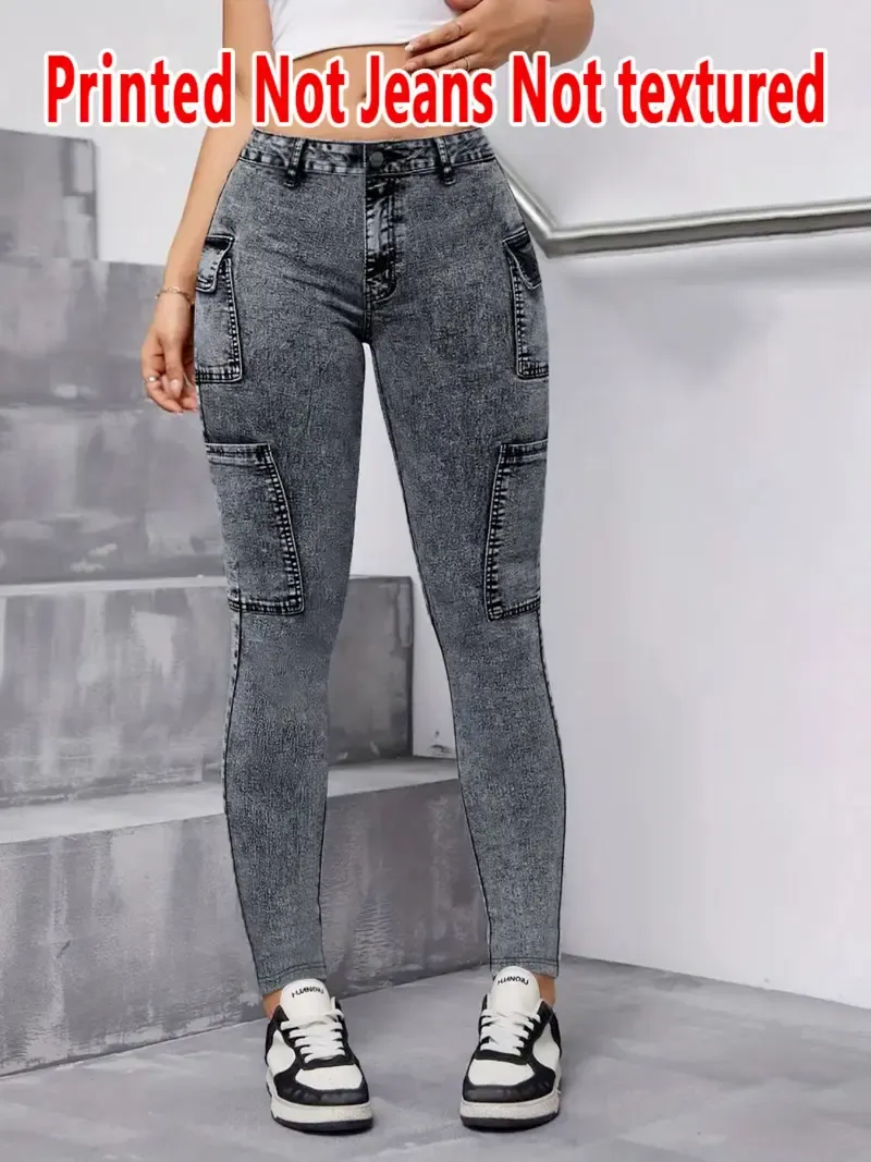 Women's Faux-Denim Leggings