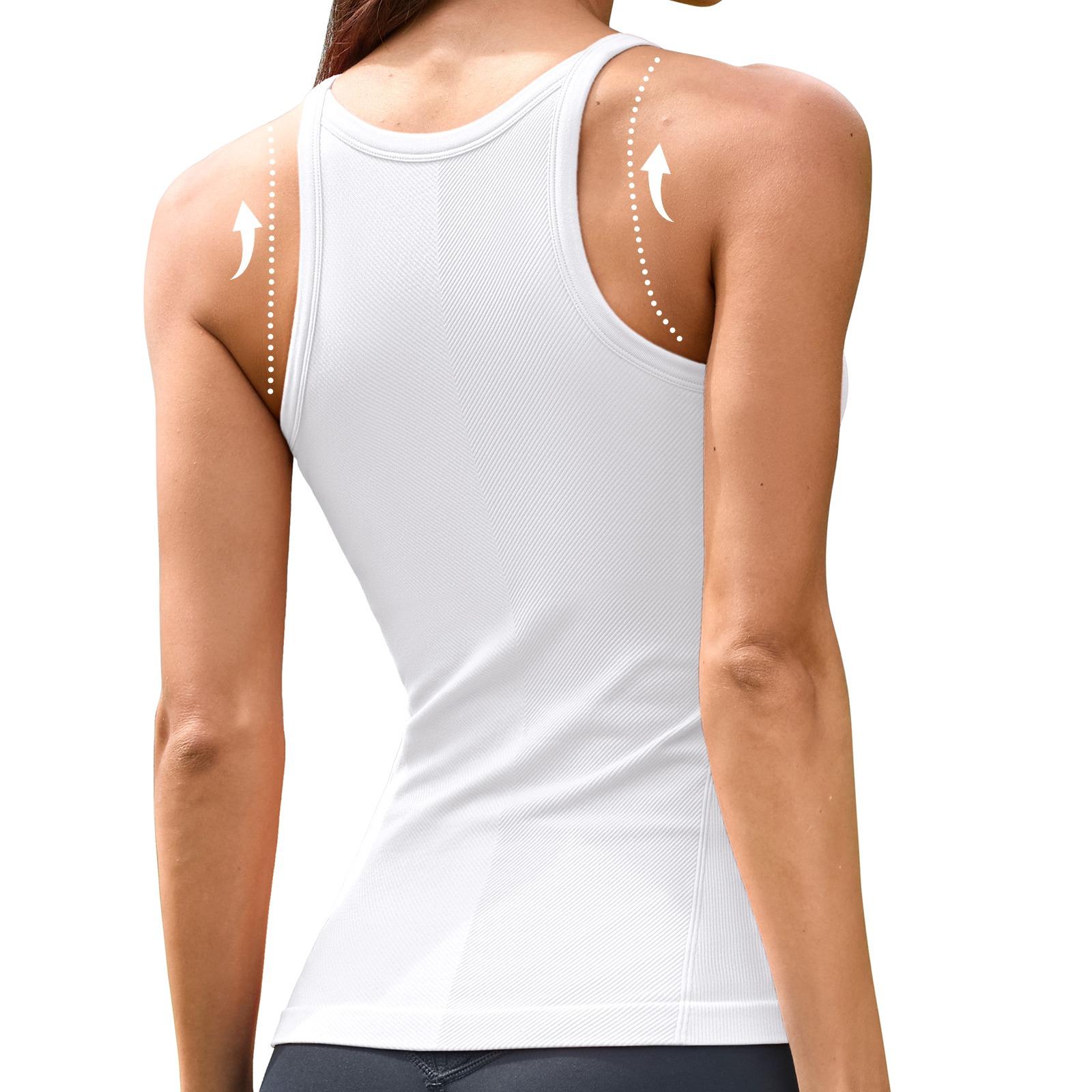 Women Workout Tank Tops with Built in Bra