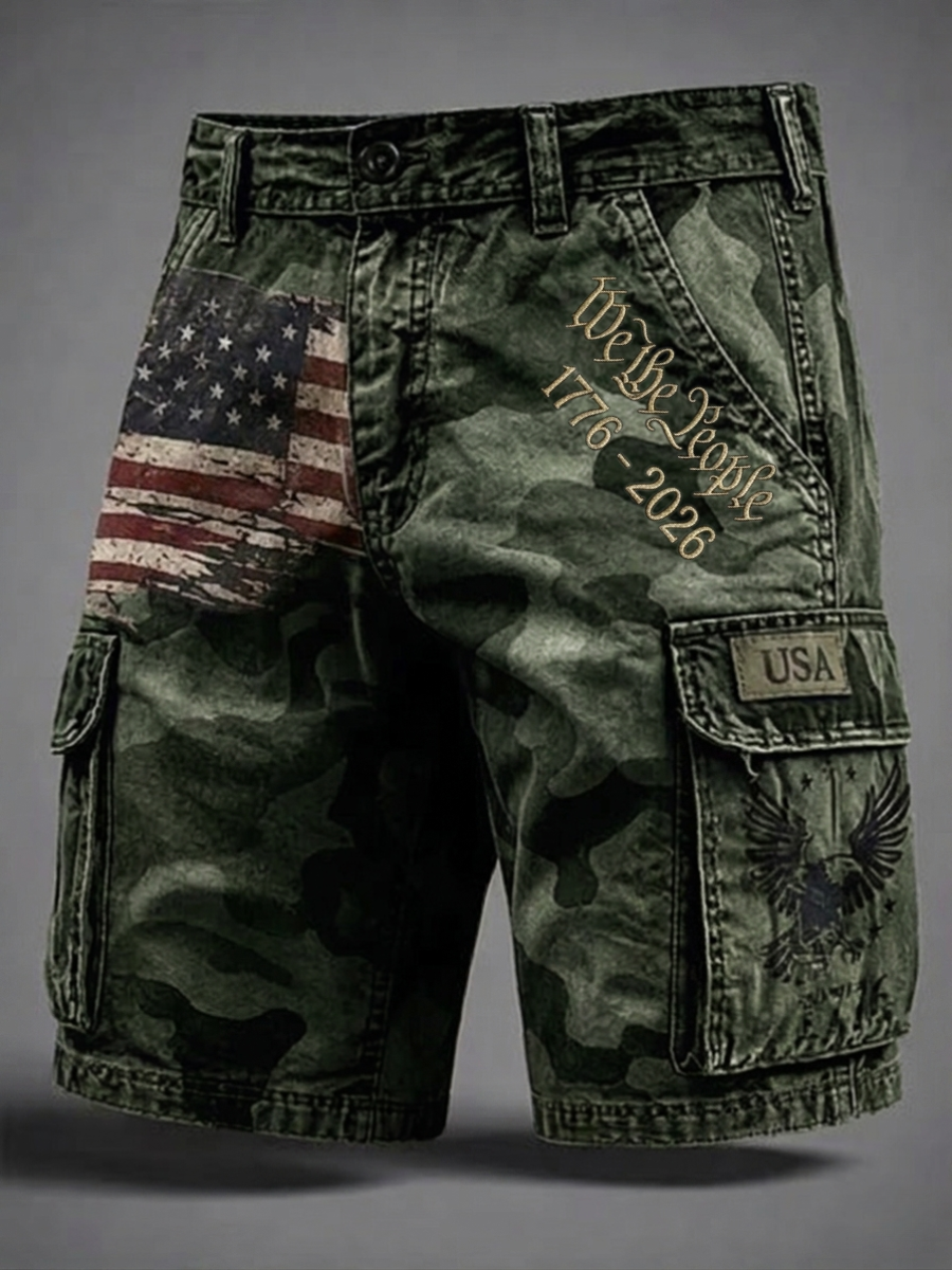 Men's America 250th Anniversary Shorts With Pockets
