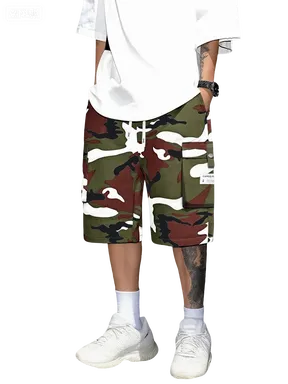 Men’s summer camouflage cargo shorts