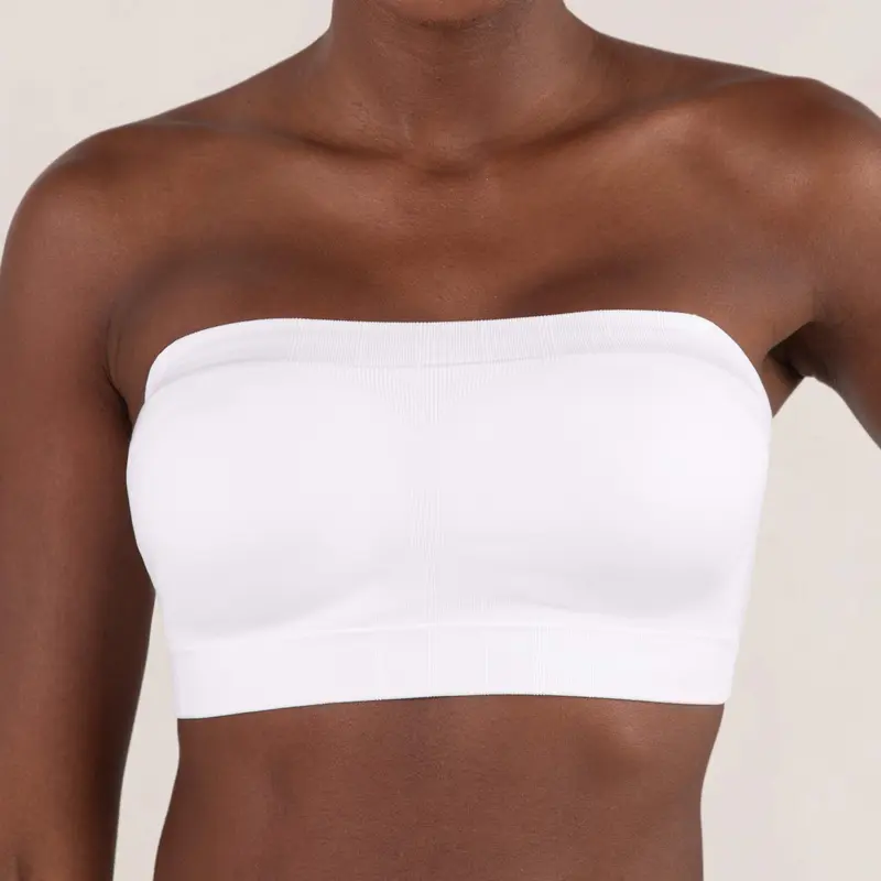 Shapermint Truekind Convertible Strapless Bandeau Bra with Wireless Comfort, Anti-Slip Grip & Removable Straps