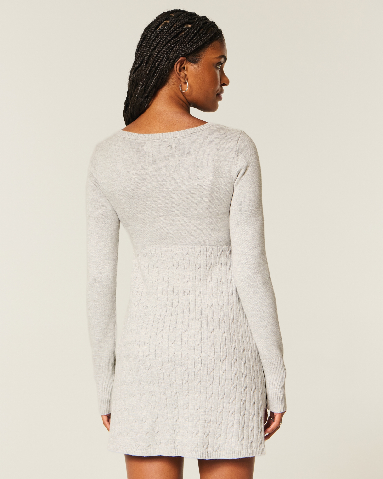 Babydoll Sweater Mini Dress
