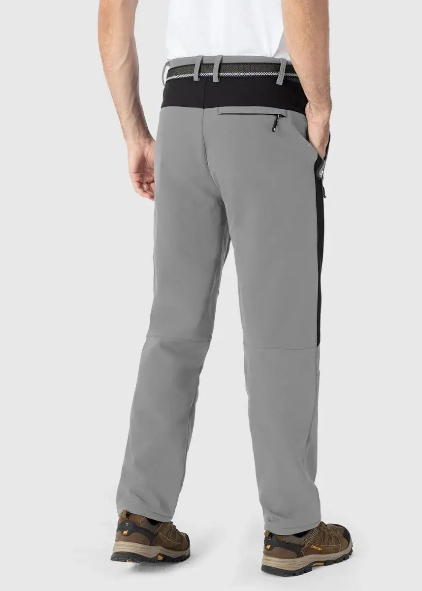Men's 8-Pack Insulated Waterproof Pant Windproof Warm Fleece Lined Ski Trousers
