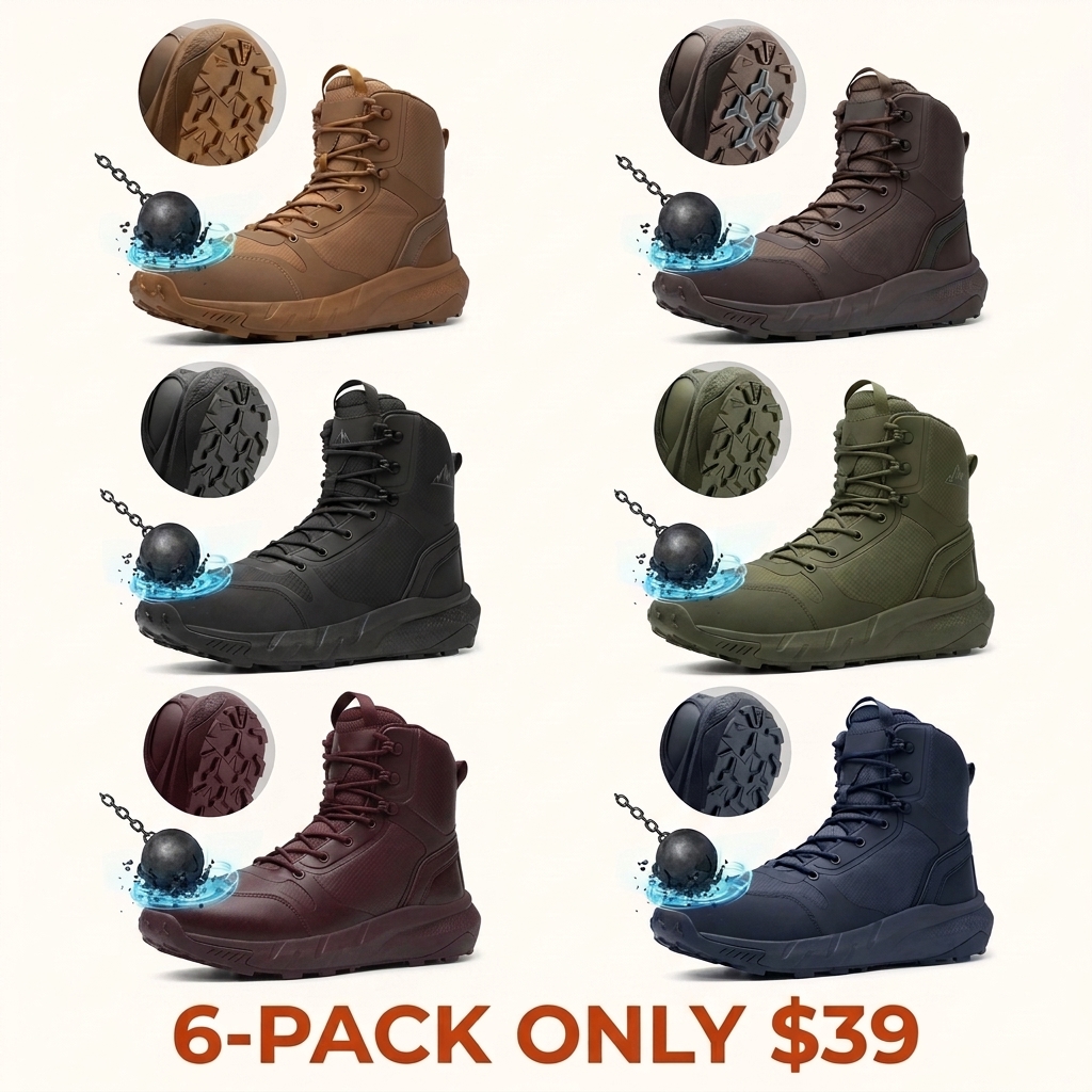 Men's Nano-Composite Toe Work Safety Boots
