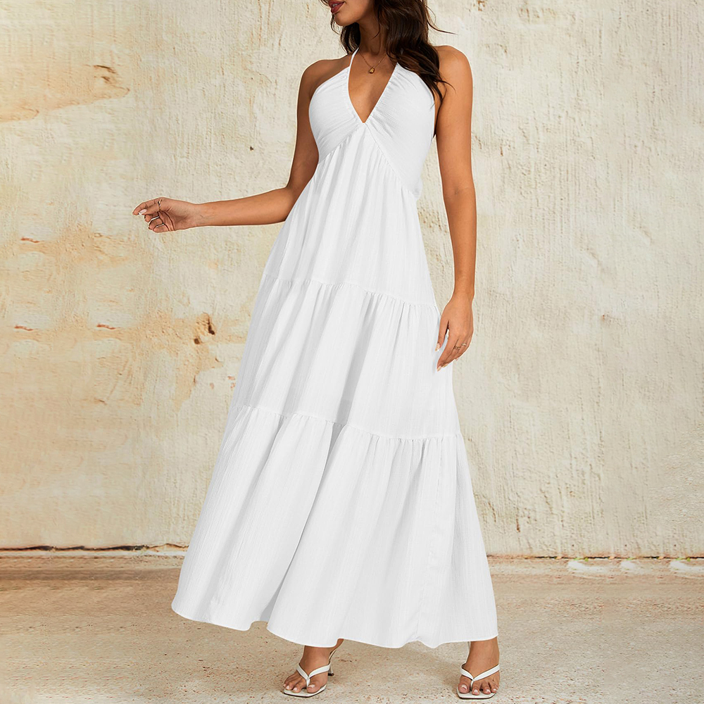 Women's Casual Basic Loose Fit Sleeveless Dress
