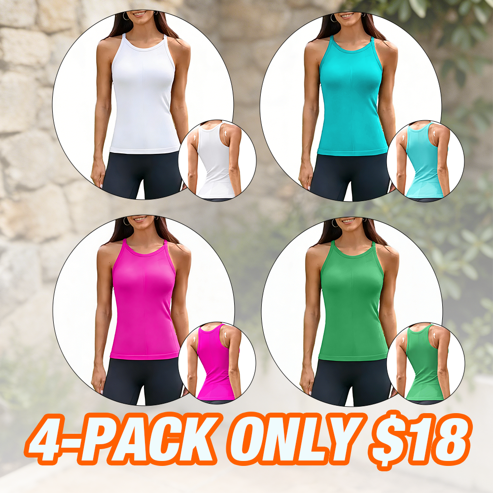Women Workout Tank Tops with Built in Bra