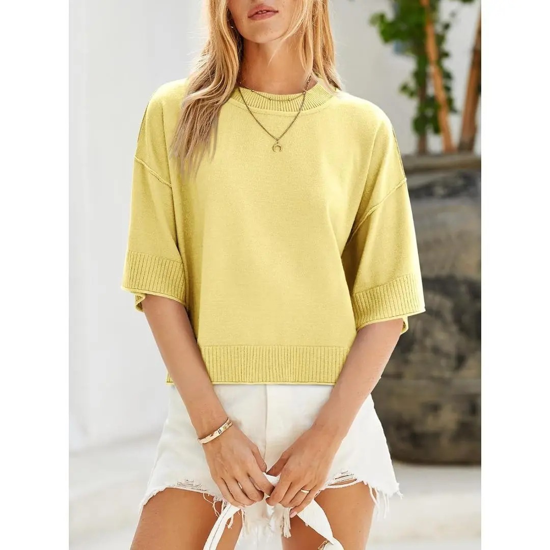 Oversized Summer Knit Top