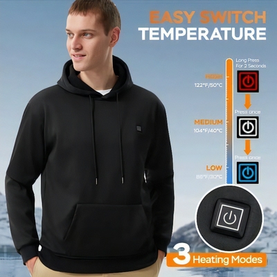 Smart Heated Hoodie! 🧥🔥 5 Heat Zones, Adjustable Temp u0026 Ultra-Comfort! ❄️