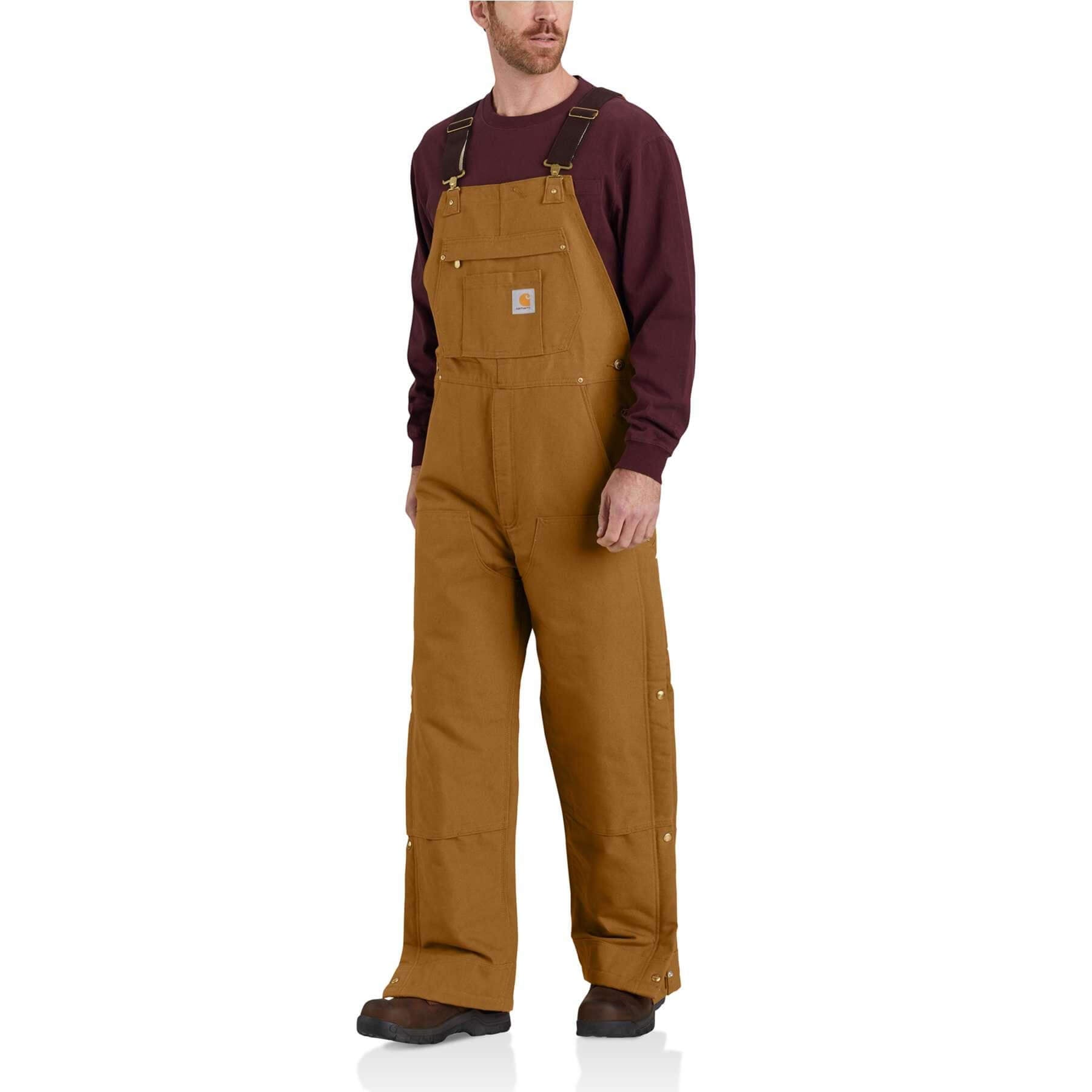 CHT Firm Duck Loose Fit Insulated Durable Canvas Bib Overalls 104393