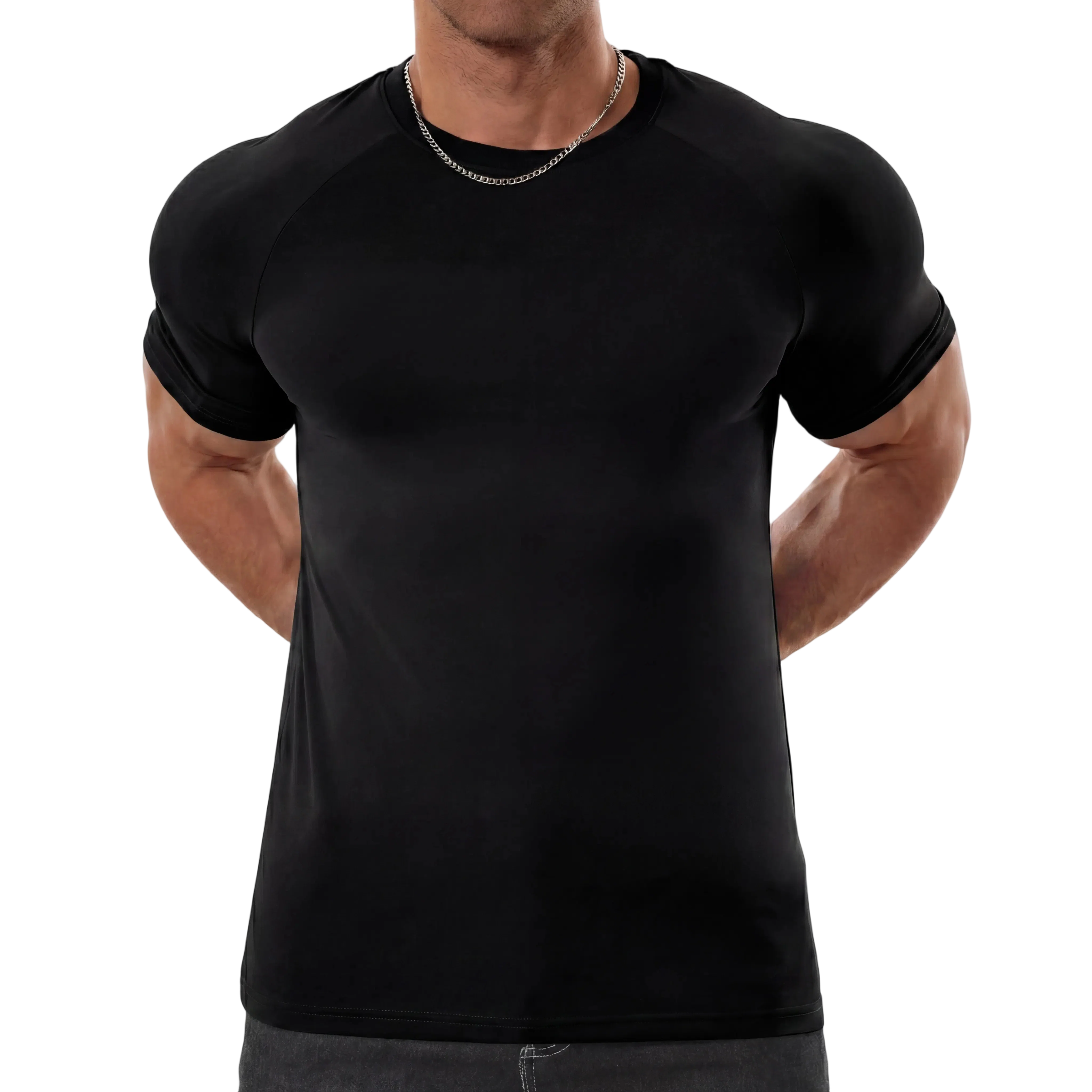 Men's Raglan Sleeve Tee, Athletic Tapered Fit