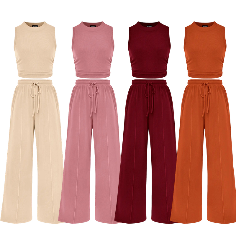 Women's Ribbed Knit Lounge Set