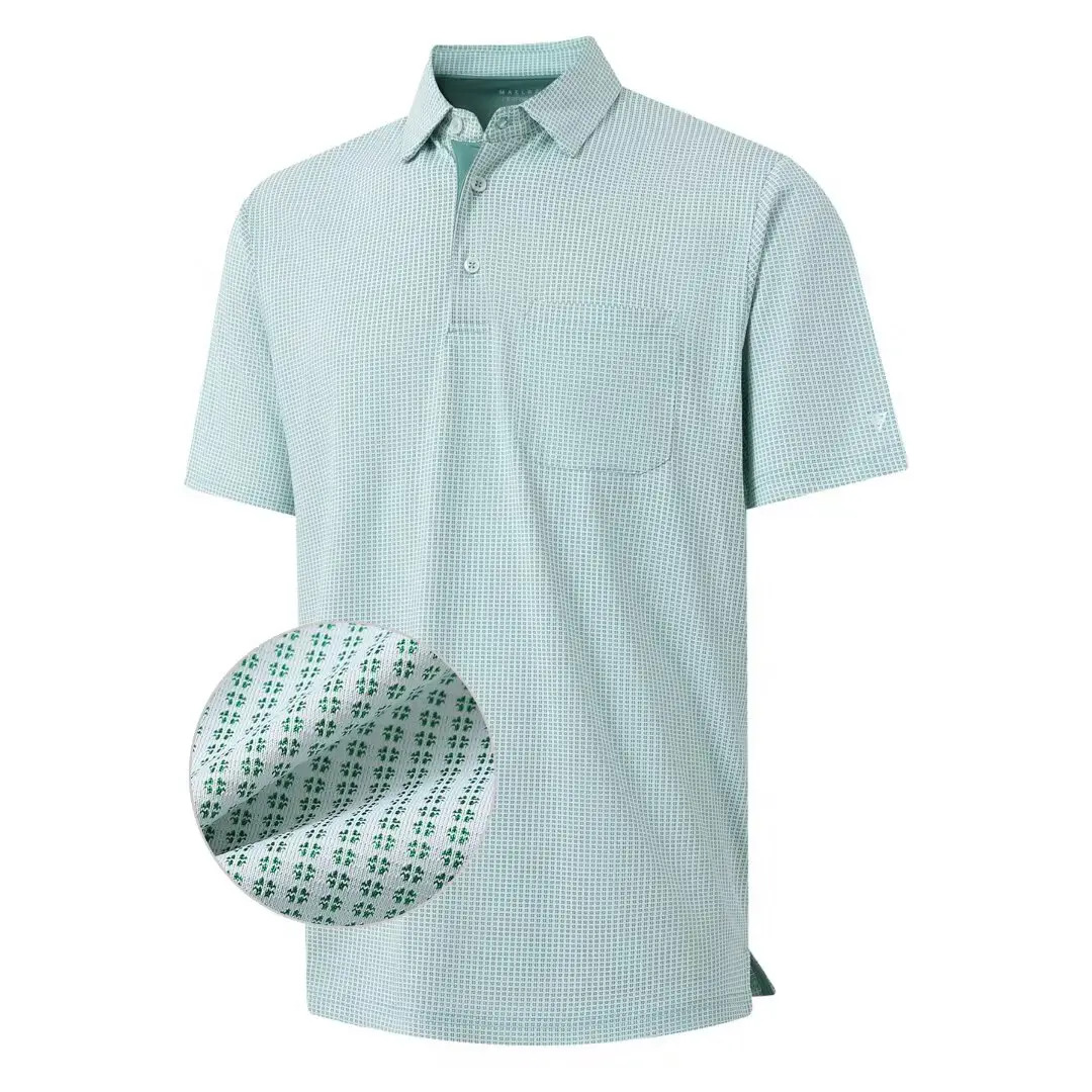 Men's Jacquard Pocket Polo Shirt